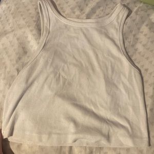 White crop top large